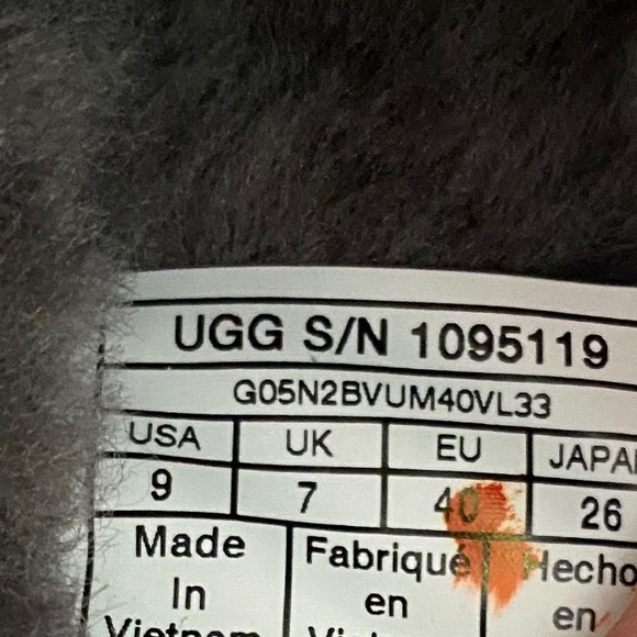 UGG Fluff Yeah Slides Charcoal Grey 7 RETAIL $100 - Picture 12 of 16